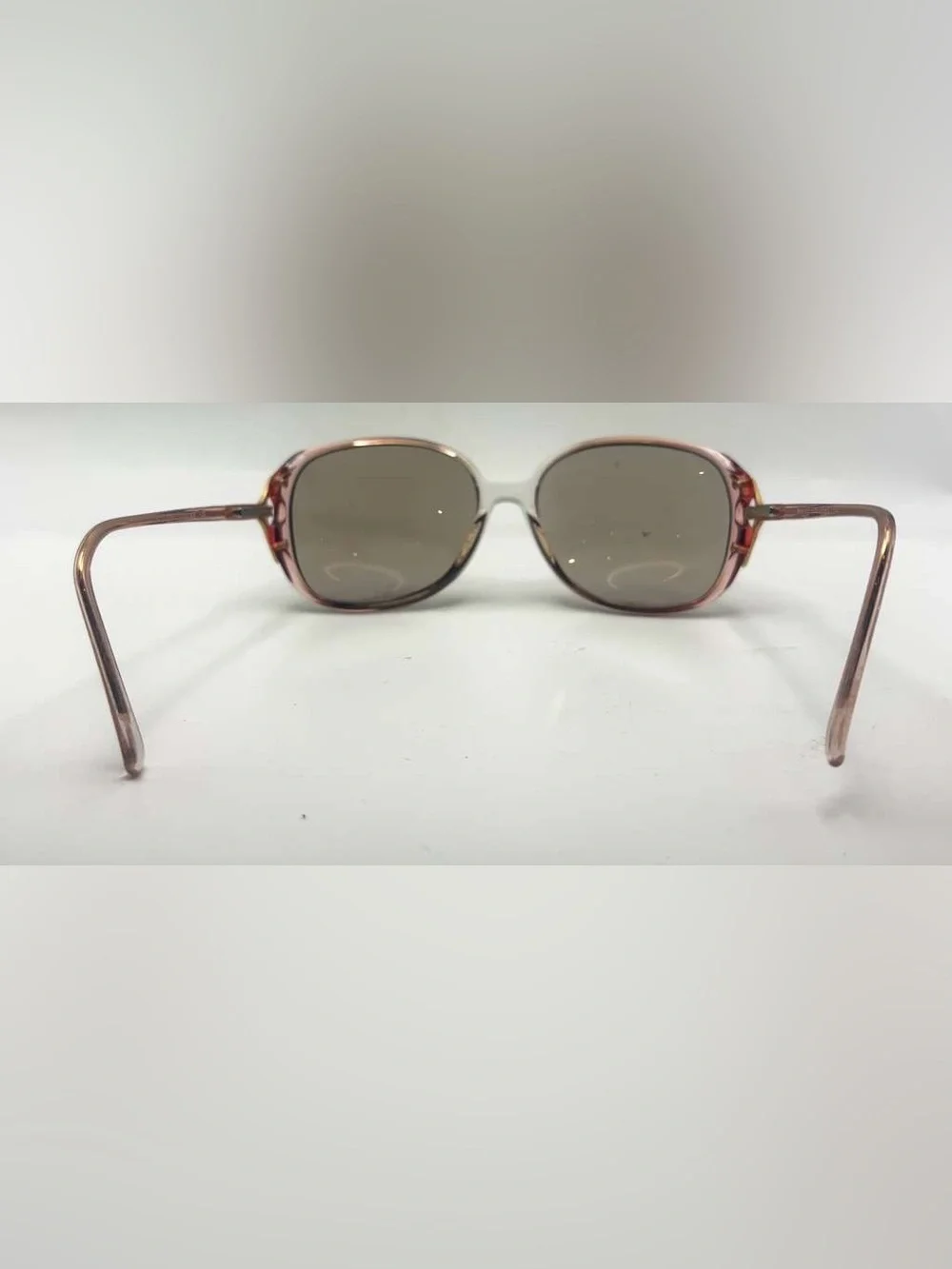 Silver Dollar Maxine Brown Translucent Oval Sunglasses Frames Only